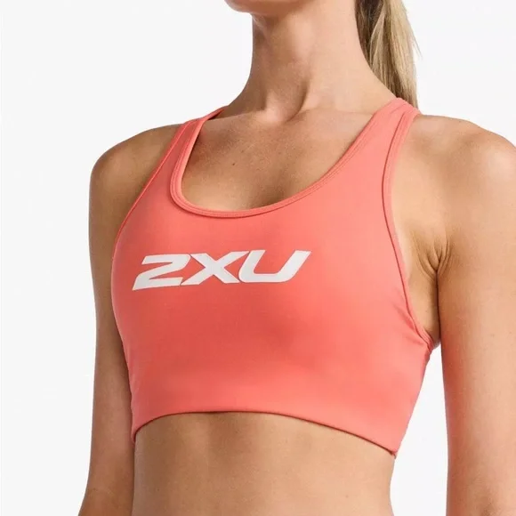 NWT [2xu] Motion Racerback Cut Out Sports Bra Crop Top HYC/WHT Women’s Sz Medium - Picture 4 of 10